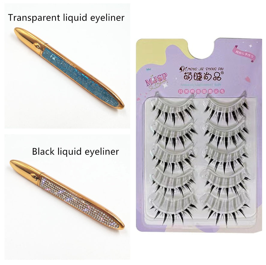 False Eyelashes Self-adhesive Eyeliner Multicolor - Hiccupzz