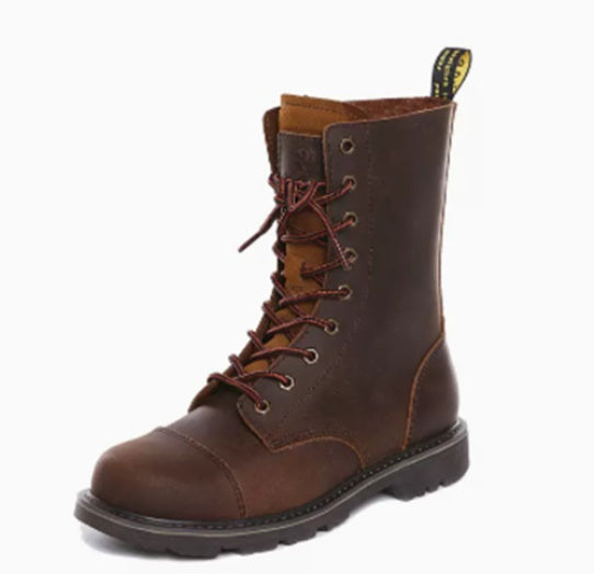 Outdoor Motorcycle Riding High Barrel Martin Boots - Hiccupzz