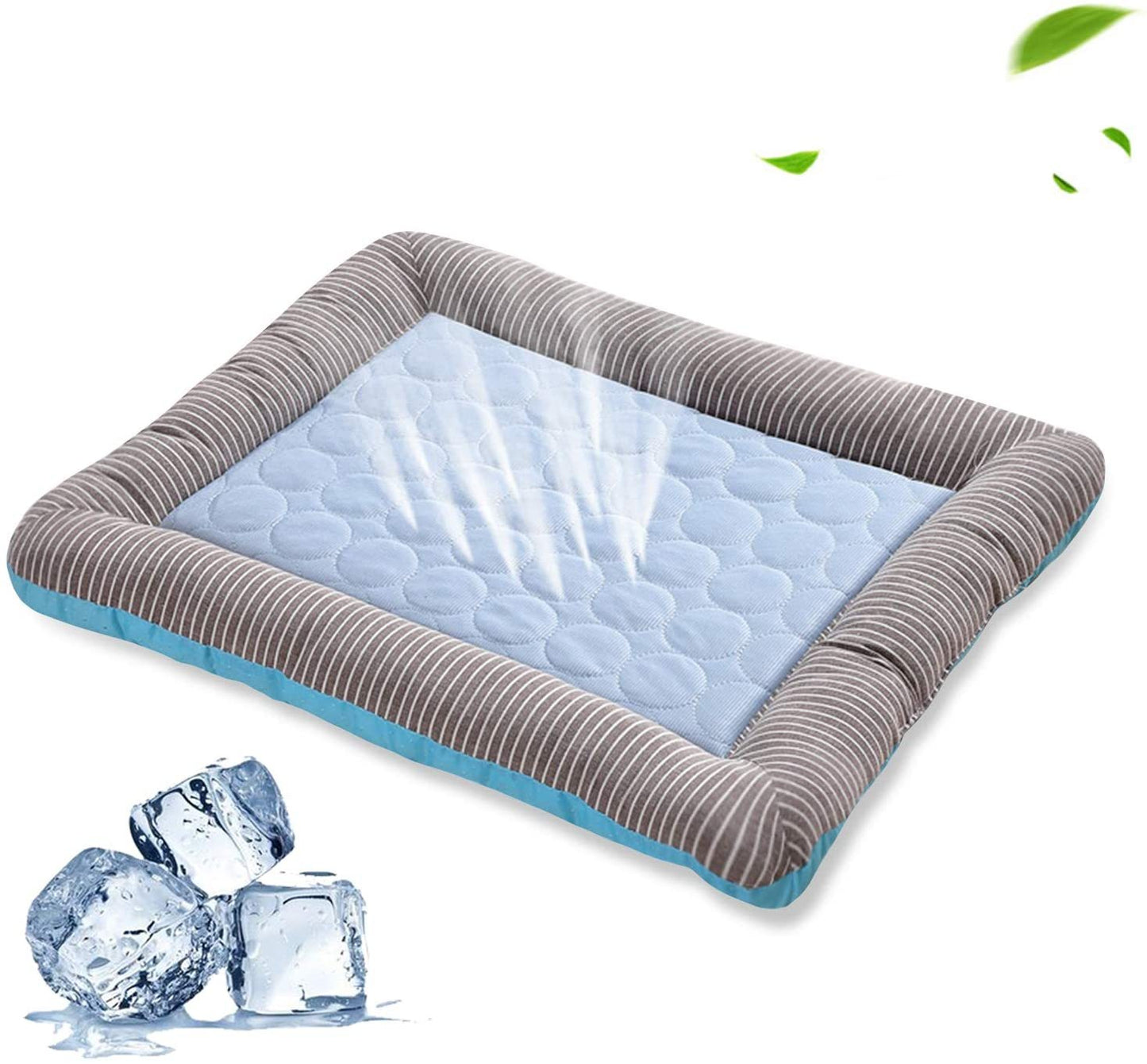 Pet Cooling Pad Bed For Dogs Cats Puppy Kitten Cool Mat Pet Blanket Ice Silk Material Soft For Summer Sleeping Blue Breathable - Hiccupzz