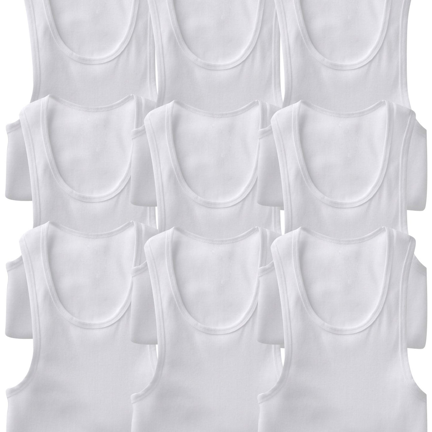 Men's Multi-Pack of Slim Fit Shallow Scoop Neck Undershirts - Hiccupzz