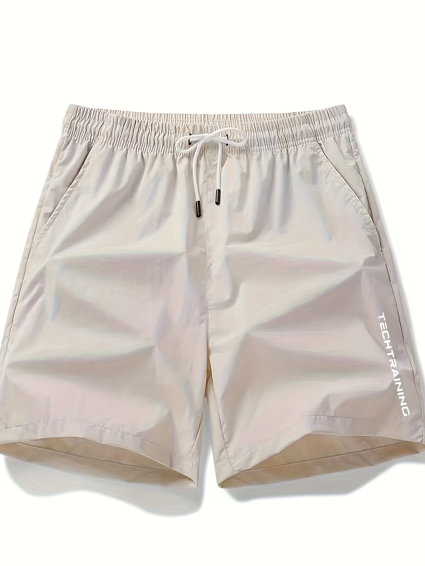 Men's Casual Loose Fit Active Shorts, Chic Letter Print Sports Shorts For Summer - Hiccupzz