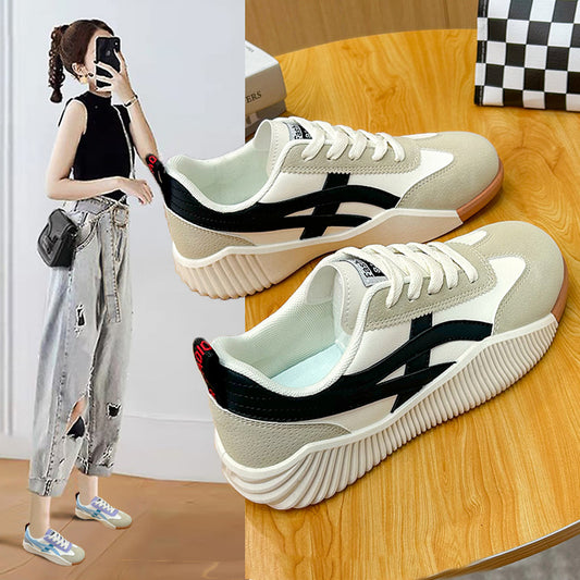 Women's Breathable Casual Flat White Shoes - Hiccupzz