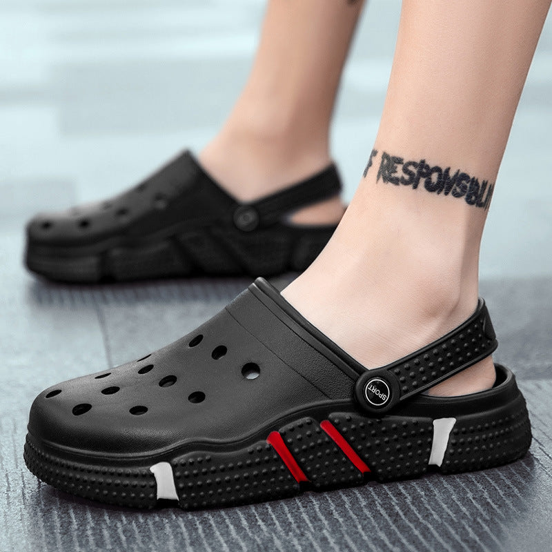 Men Sandals Summer Hole Shoes Beach Slippers - Hiccupzz