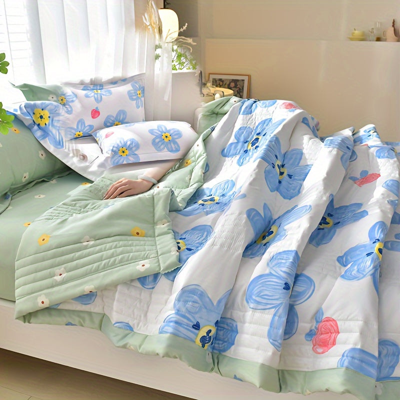3 Pcs Skin-friendly Summer Cooling Quilt Set, Soft And Comfortable Quilt For All Seasons - Hiccupzz
