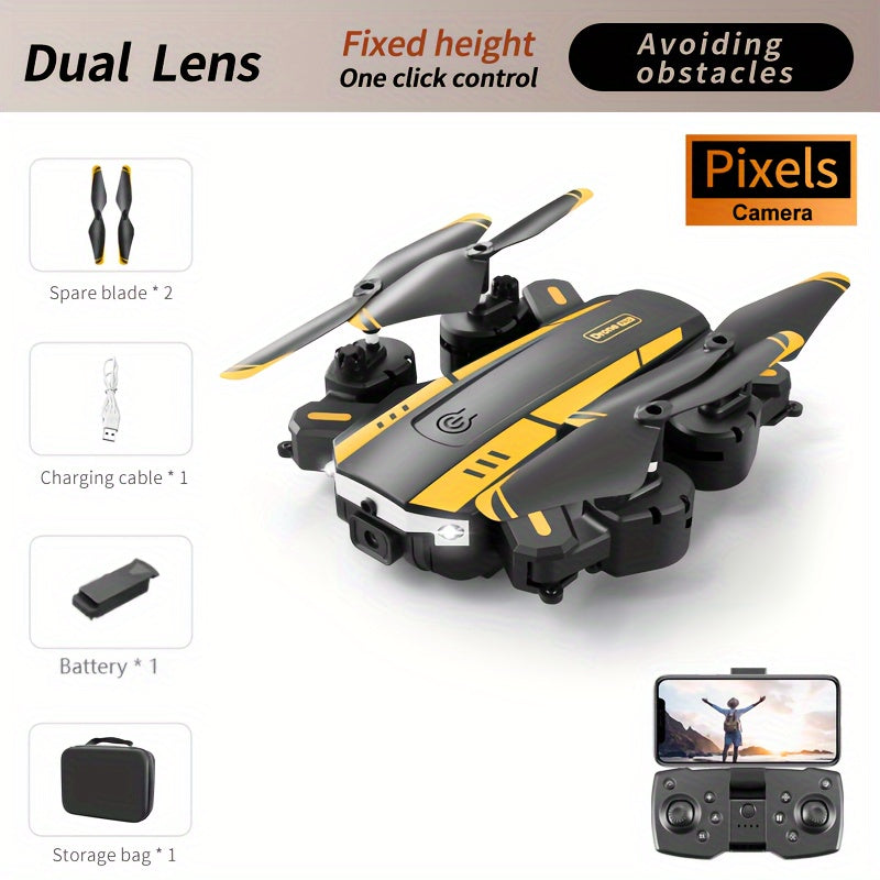 T6 Aerial Drone With HD Dual Camera, One-key Take-off And Landing, 540° Intelligent Obstacle Avoidance, Gesture Recognition, Intelligent Hovering, Foldable Quadcopter - Hiccupzz