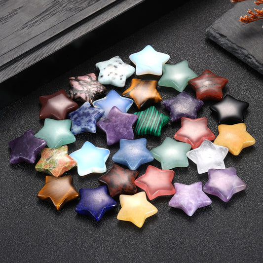 Star-Shaped Natural Stones: Cute 15mm Decorative Stones (1/3/5/7/10 pcs) for Indoor Ornaments and Garden Decorations - Hiccupzz