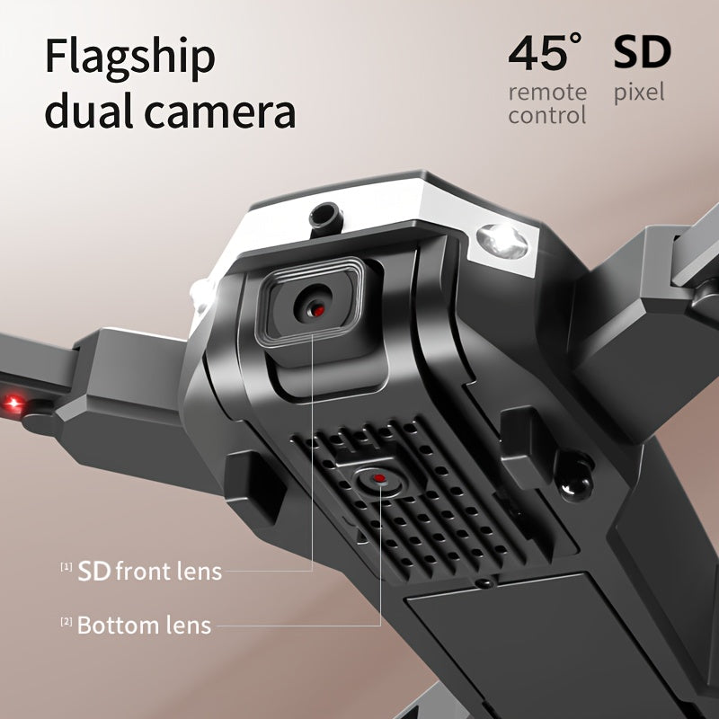 T6 Aerial Drone With HD Dual Camera, One-key Take-off And Landing, 540° Intelligent Obstacle Avoidance, Gesture Recognition, Intelligent Hovering, Foldable Quadcopter - Hiccupzz