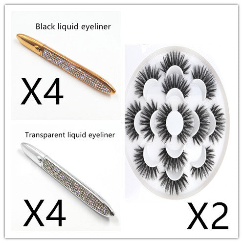 False Eyelashes Self-adhesive Eyeliner Multicolor - Hiccupzz