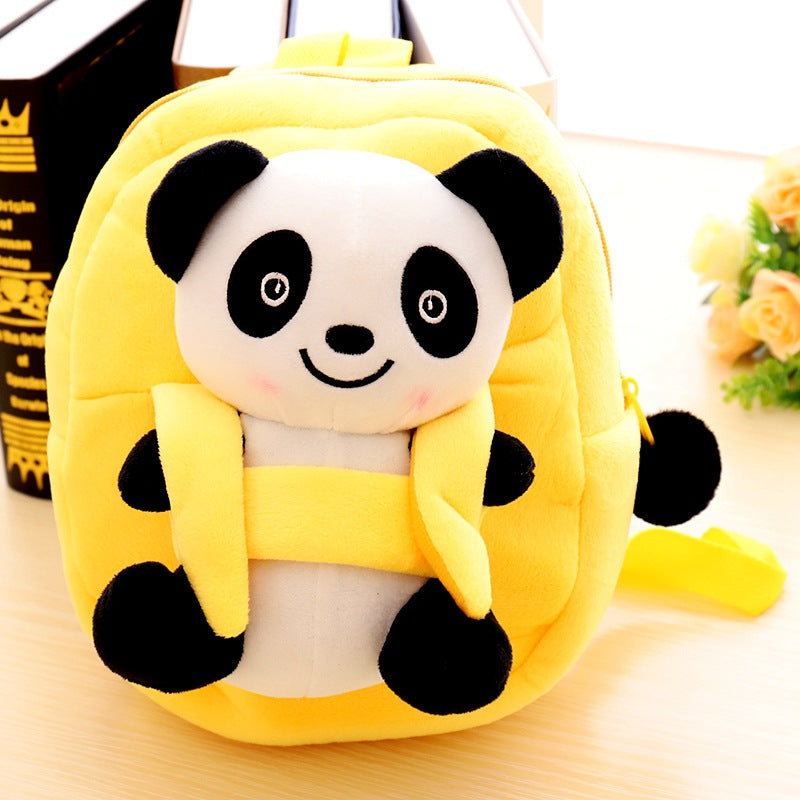 Cartoon panda plush children's school bag - Hiccupzz