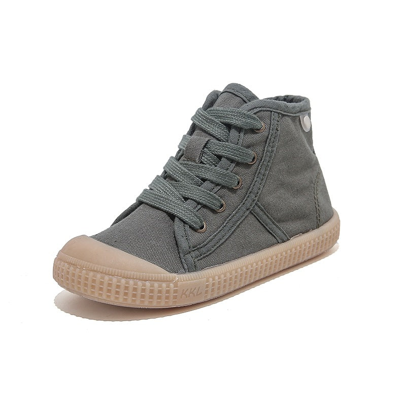 Children's Cloth Soft Bottom Spring And Autumn Korean Style Canvas Shoes - Hiccupzz