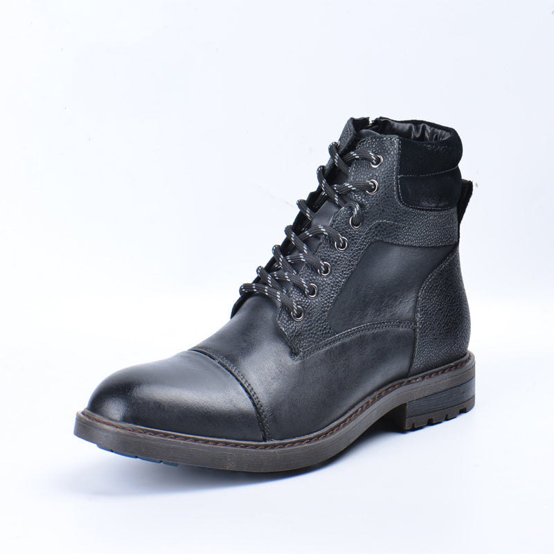 Men's Casual Leather Martin Boots - Hiccupzz