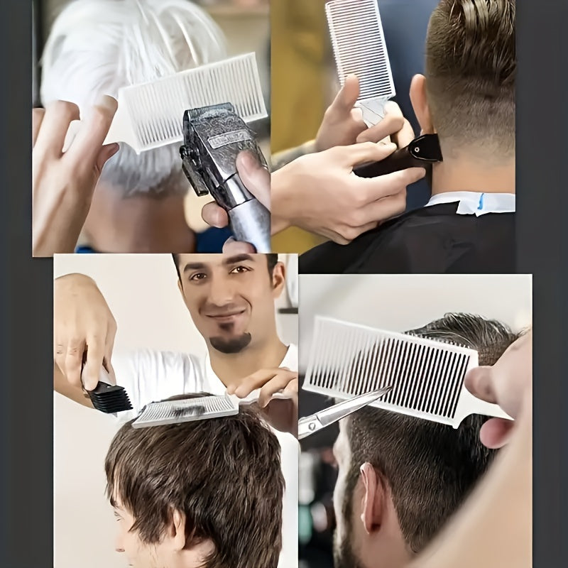Men's Haircut Comb Set - 3pcs Professional Salon Combs for All Hair Types - Hiccupzz