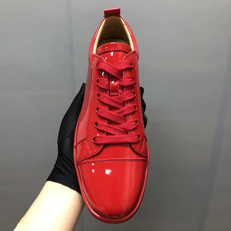 Patent Leather Casual Couple Shoes - Hiccupzz