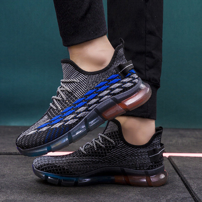 Spring And Autumn Summer New Breathable Sneakers Flyknit Surface All-matching Running Shoes - Hiccupzz