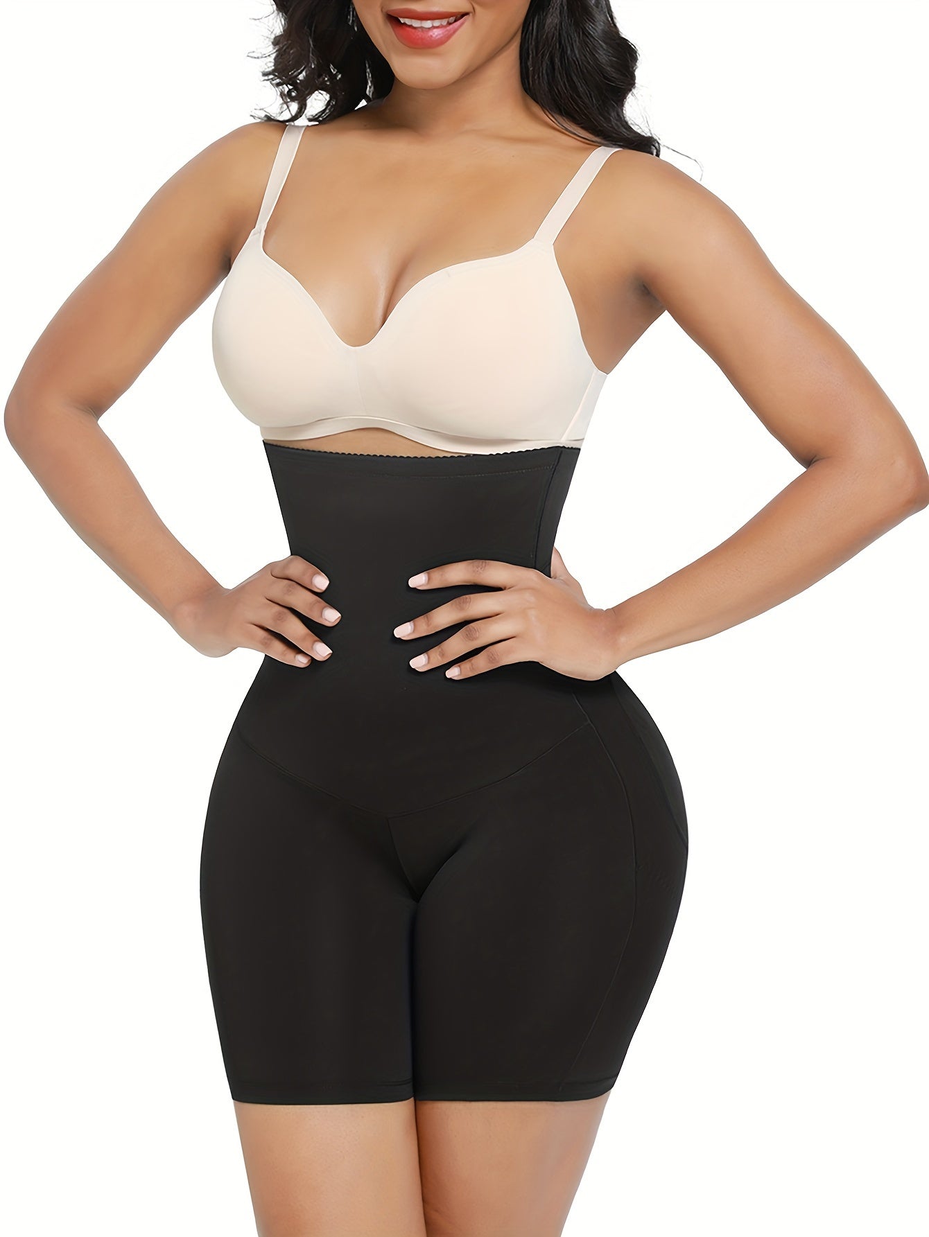 Wholesale High Waisted Slimming Belly Shaper Shorts Butt Lifter With 2 Steel Bones - Hiccupzz