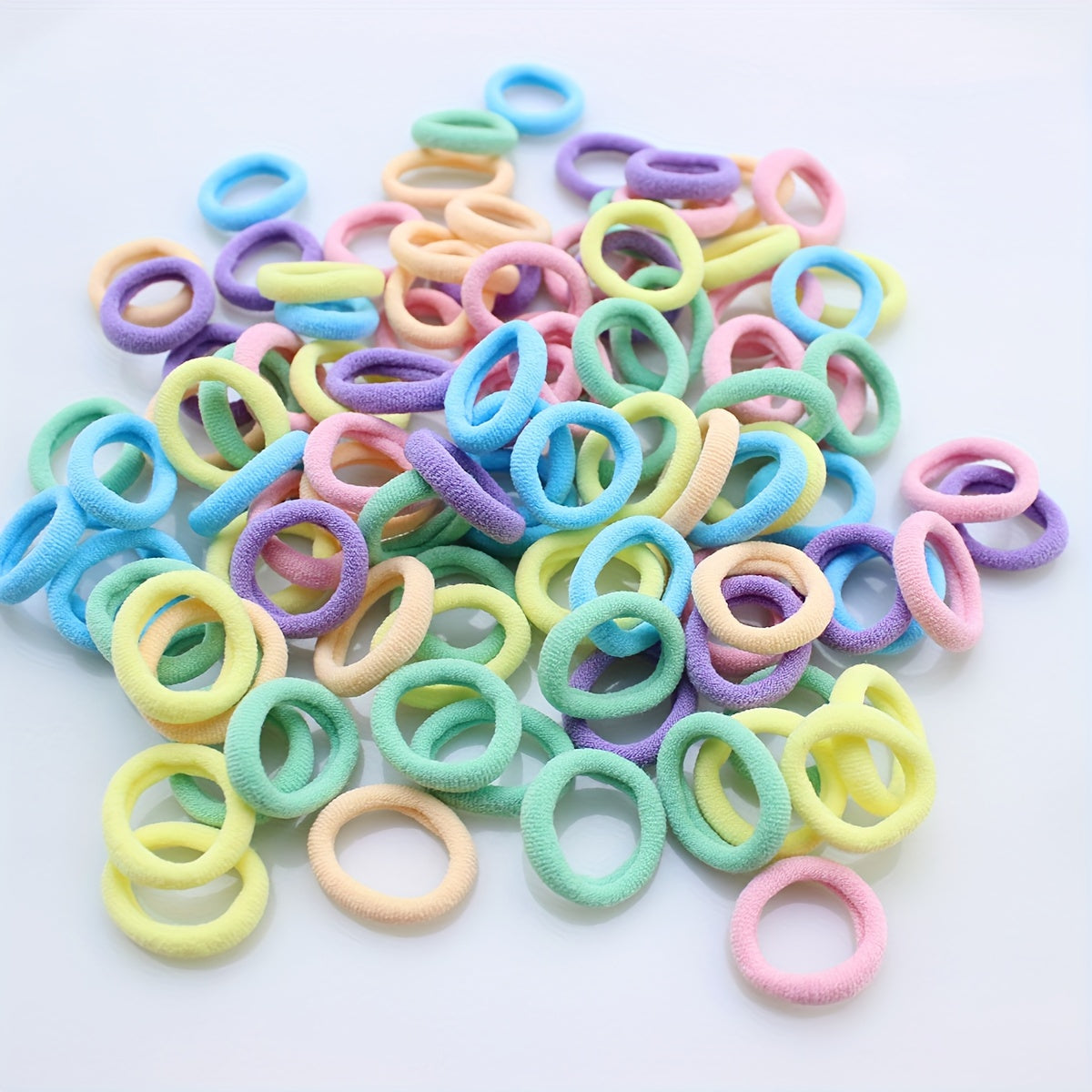 Children's Elastic Hair Rope: Girls Scrunchies Hair Accessories Set (100/300 pcs) - Ideal for Gifts - Hiccupzz