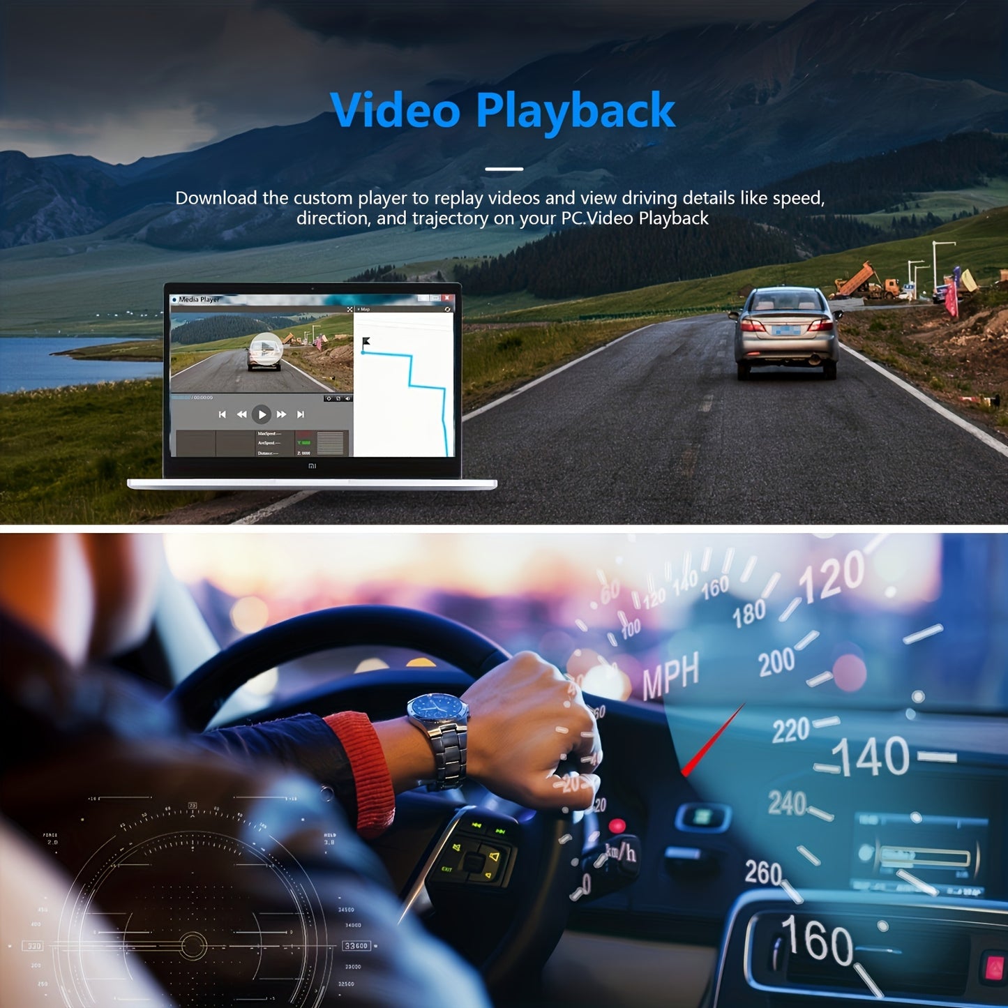4K Mirror Dash Cam 12", Rearview Mirror Camera For Car & Trucks, 2160P Full HD, Waterproof Backup WDR Camera, Night Vision, Parking Assistance - Hiccupzz
