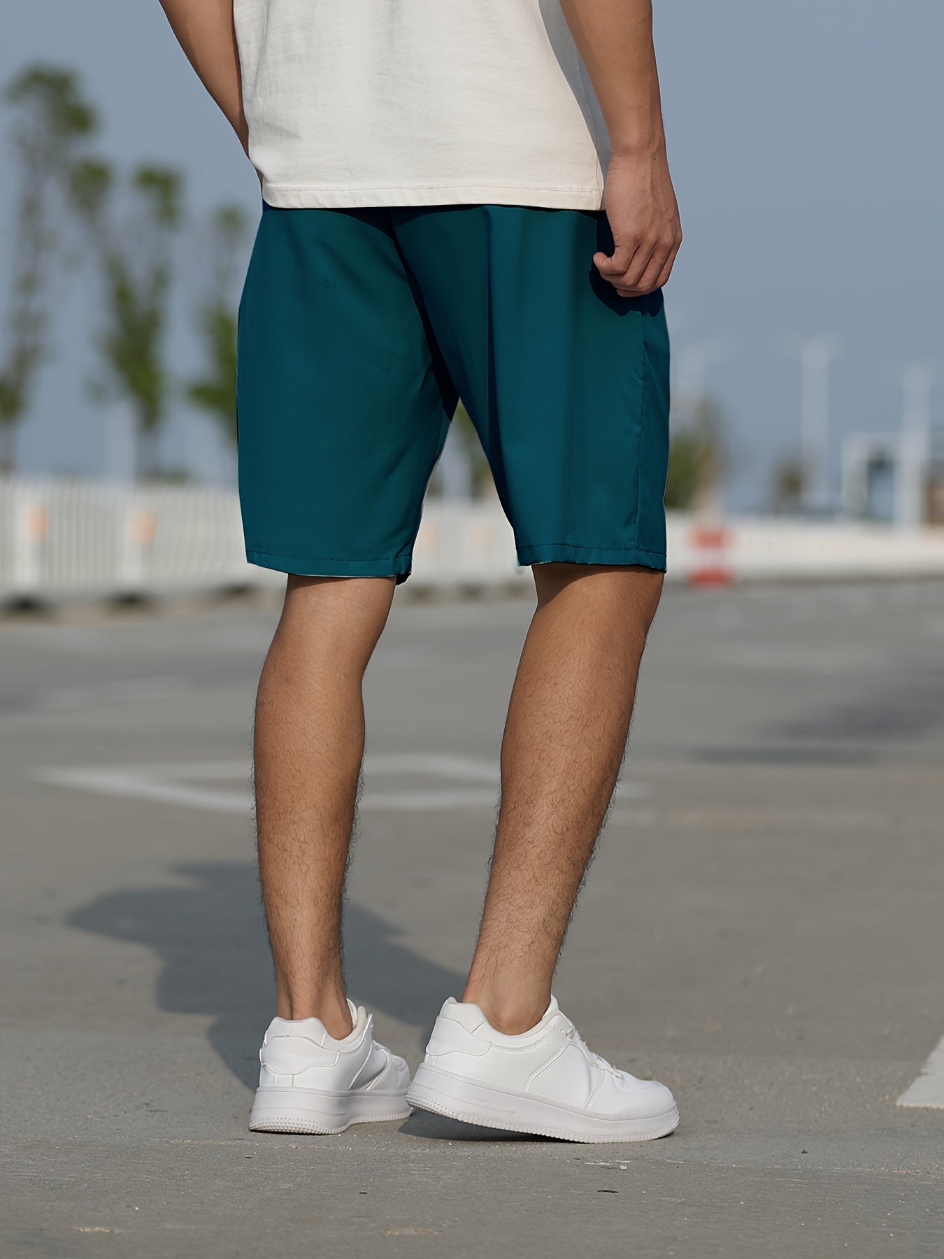 Men's Summer Shorts with Pockets - Slim Fit, Stretchy, and Stylish Graphic Design - Hiccupzz