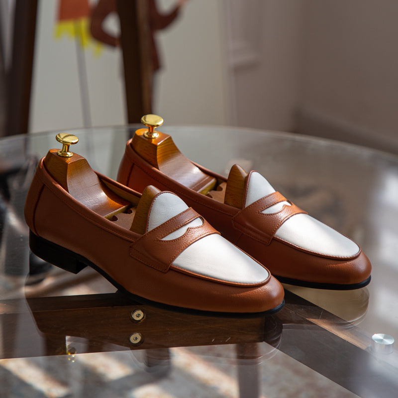 Men's Champagne Trendy Casual Leather Shoes - Hiccupzz