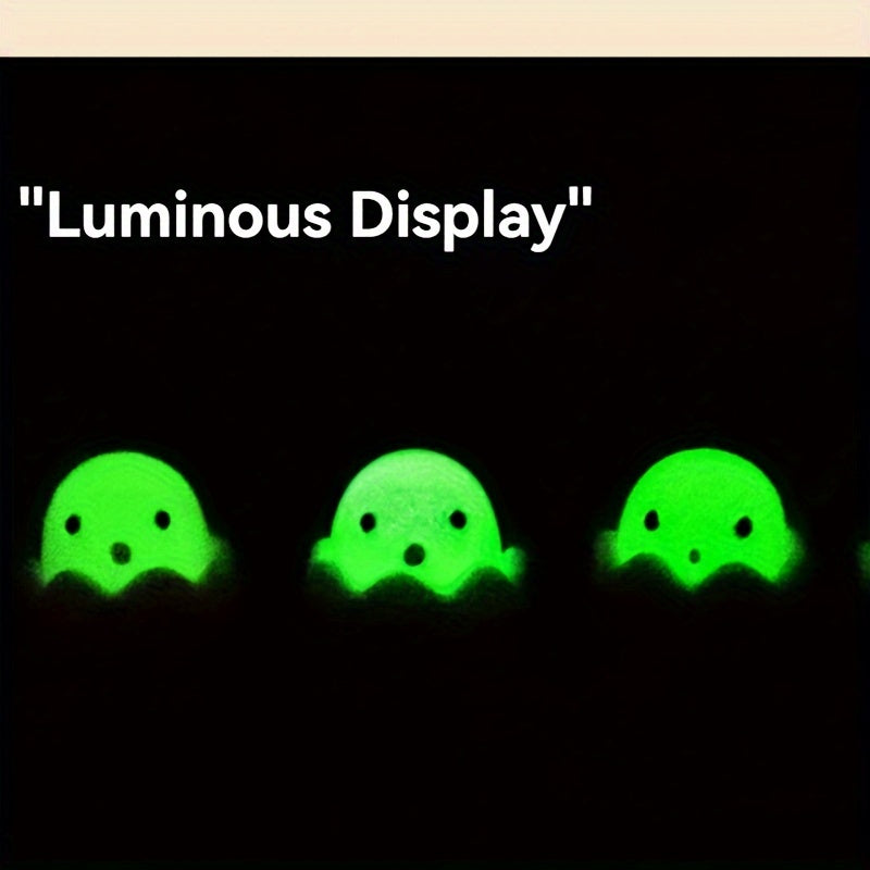 Luminous Mini Chicken Figurine: Resin Eggshell Design for DIY Micro Landscapes, Halloween, and Christmas Decorations - Hiccupzz