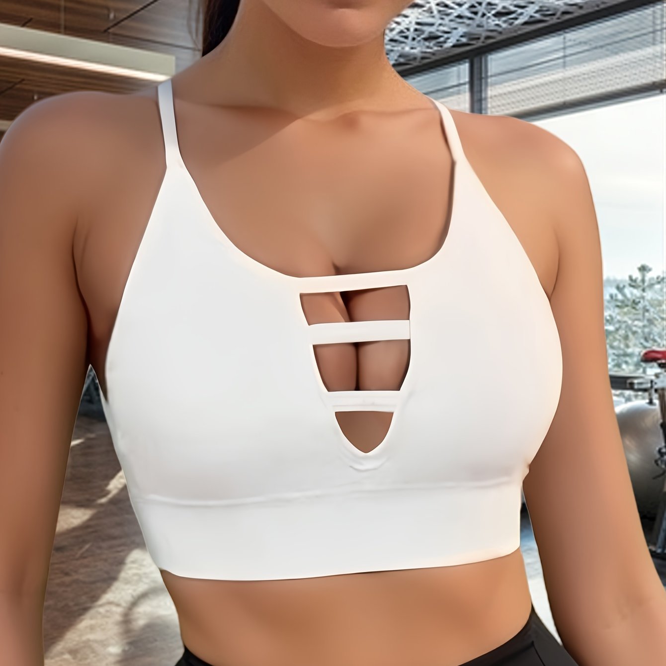 Women's Cut-Out Front High-Elastic Sports Bra - Hiccupzz