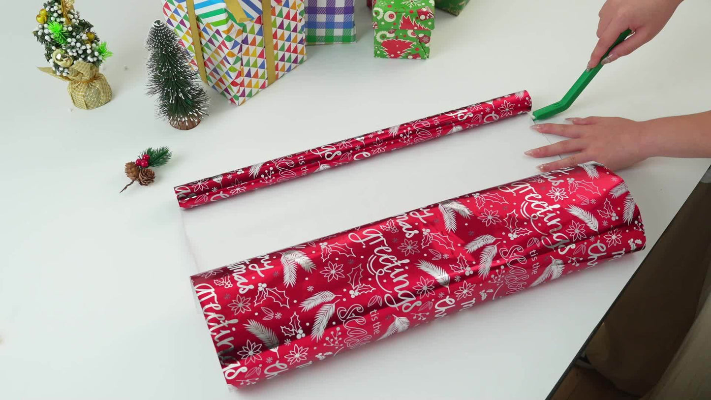 6-Pcs Easy-Glide Wrapping Paper Cutter Set – Safe, Battery-Free, and Perfect for Home, Office, or Classroom Use (6 Colors) - Hiccupzz