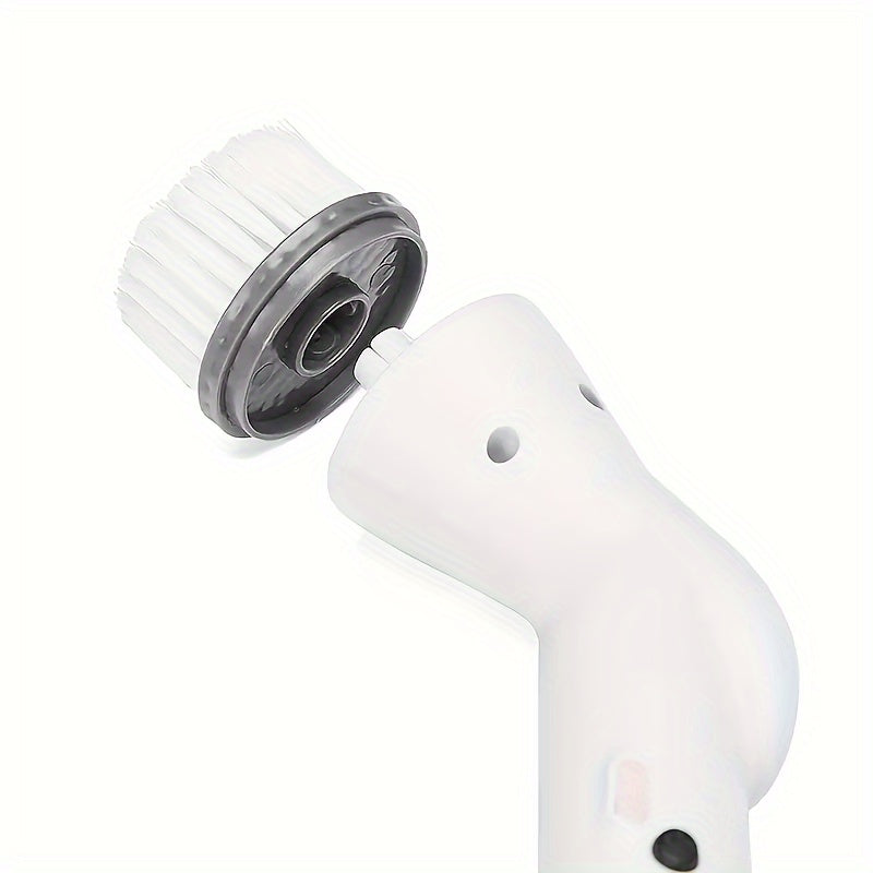 Cordless Electric Spin Scrubber with 2/5/6 Replaceable Brush Heads for Bathroom, Kitchen, and More - Hiccupzz