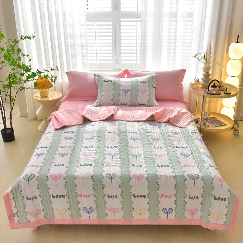 3 Pcs Skin-friendly Summer Cooling Quilt Set, Soft And Comfortable Quilt For All Seasons - Hiccupzz
