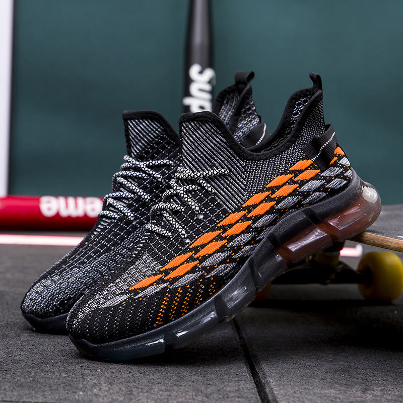 Spring And Autumn Summer New Breathable Sneakers Flyknit Surface All-matching Running Shoes - Hiccupzz