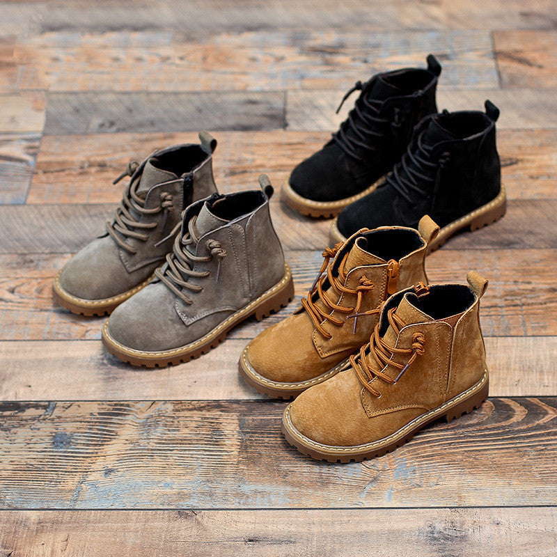 Boys Single Boots Boots Children Martin Boots Black Army Boots Summer High Boots Big Boys - Hiccupzz