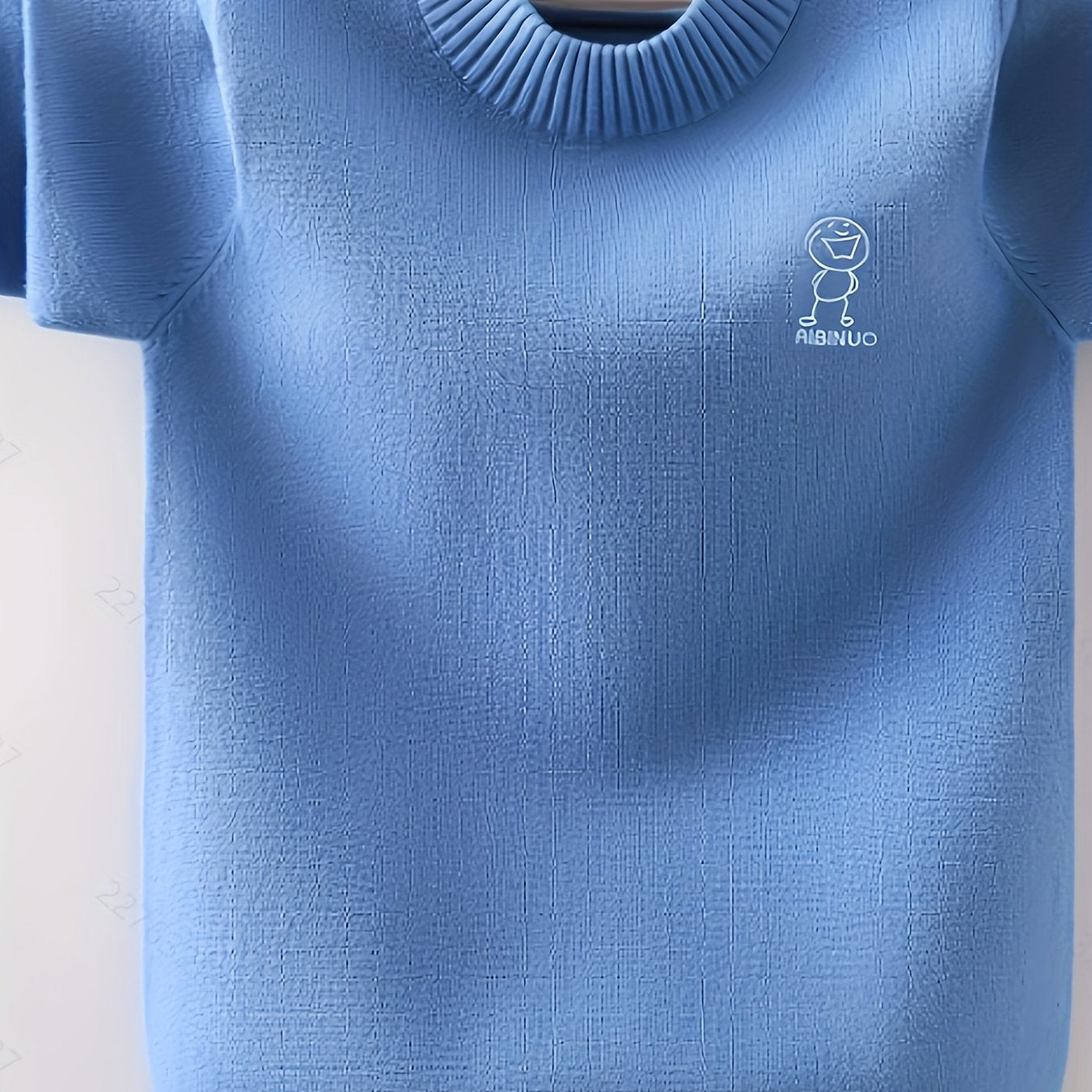 Boys' Cotton-Blend Knit Sweater - Casual Round Neck Pullover for Fall/Winter - Hiccupzz