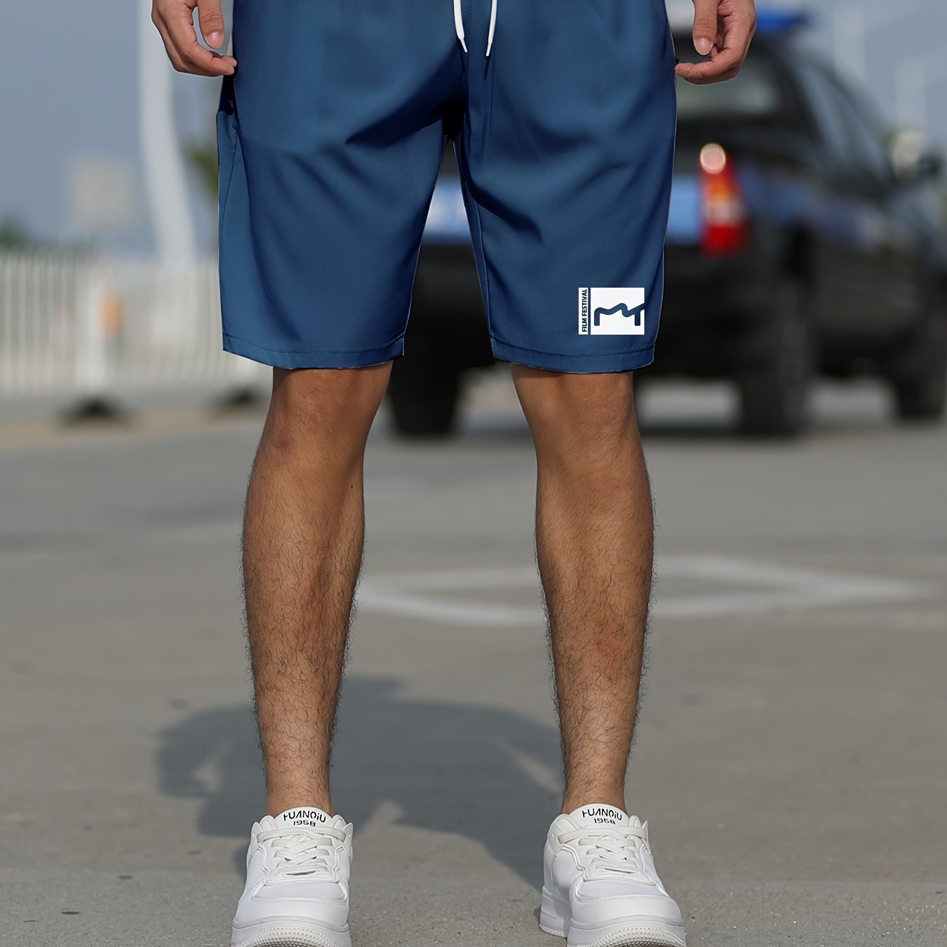 Men's Summer Shorts with Pockets - Slim Fit, Stretchy, and Stylish Graphic Design - Hiccupzz