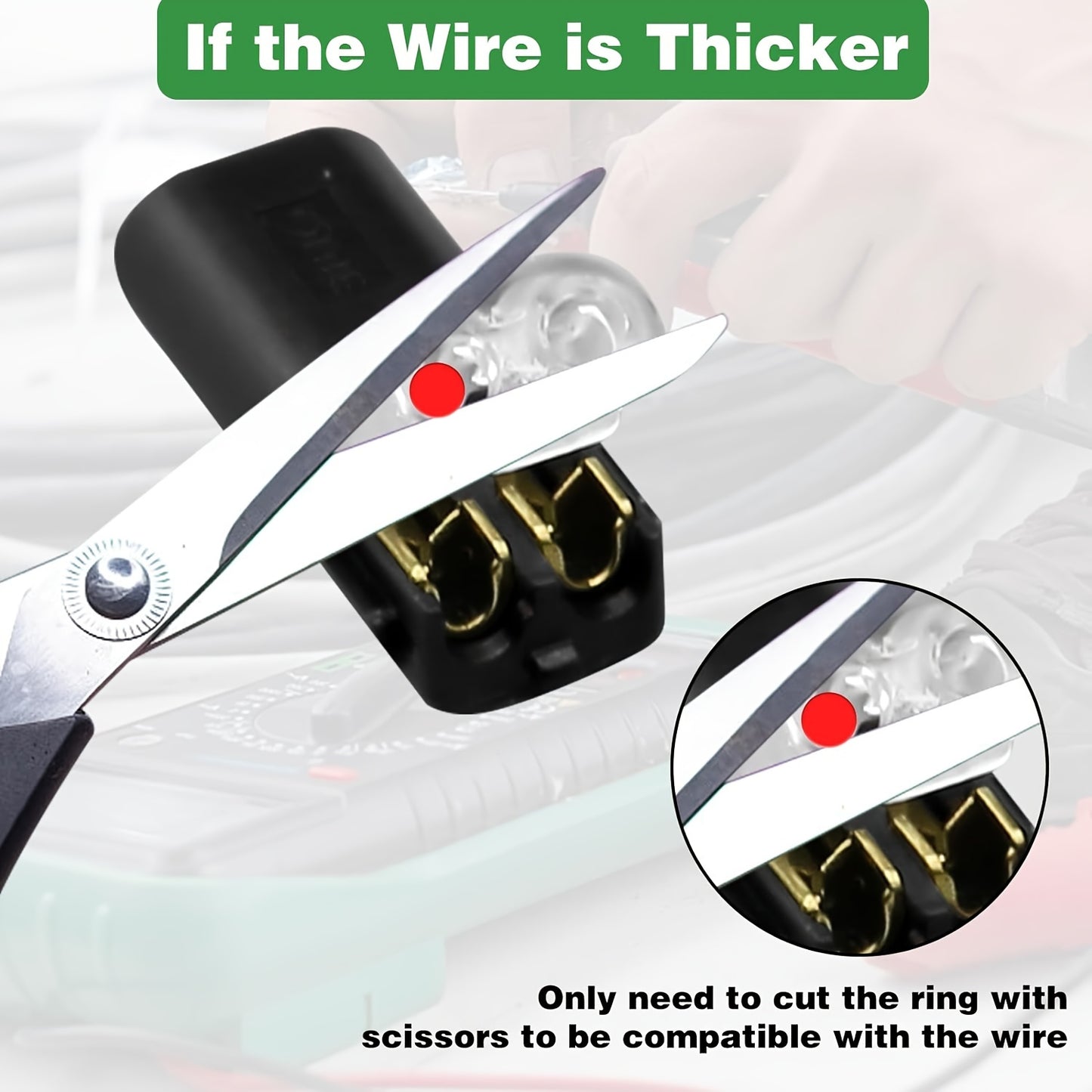 50 Pcs Quick Splice Solderless Connectors - 2-Pin Dual Way for LED Strips, Car, Low Voltage Applications