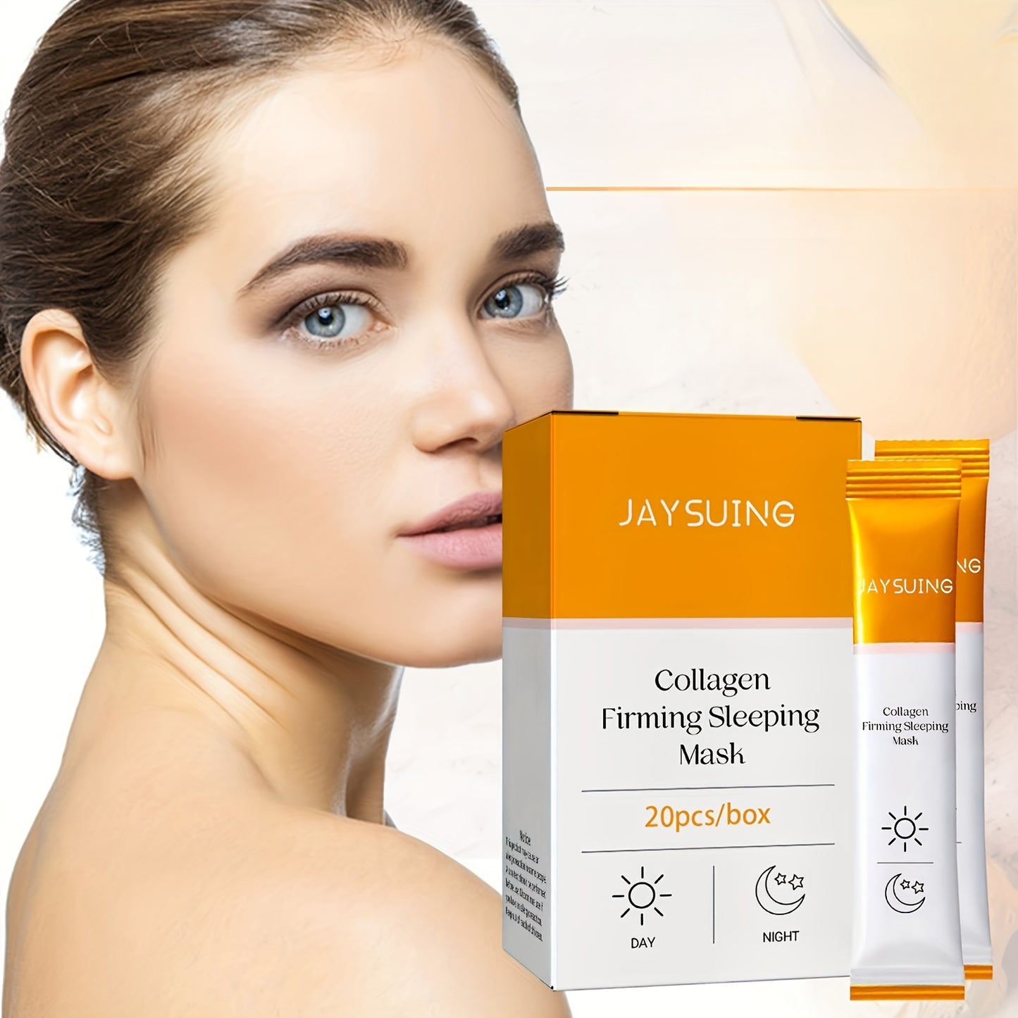 Collagen Firming Sleeping Mask, Firming Facial Wrinkles, firming Fine Lines And Wrinkles Around Eyes, Facial Mask For Women And Men - Hiccupzz