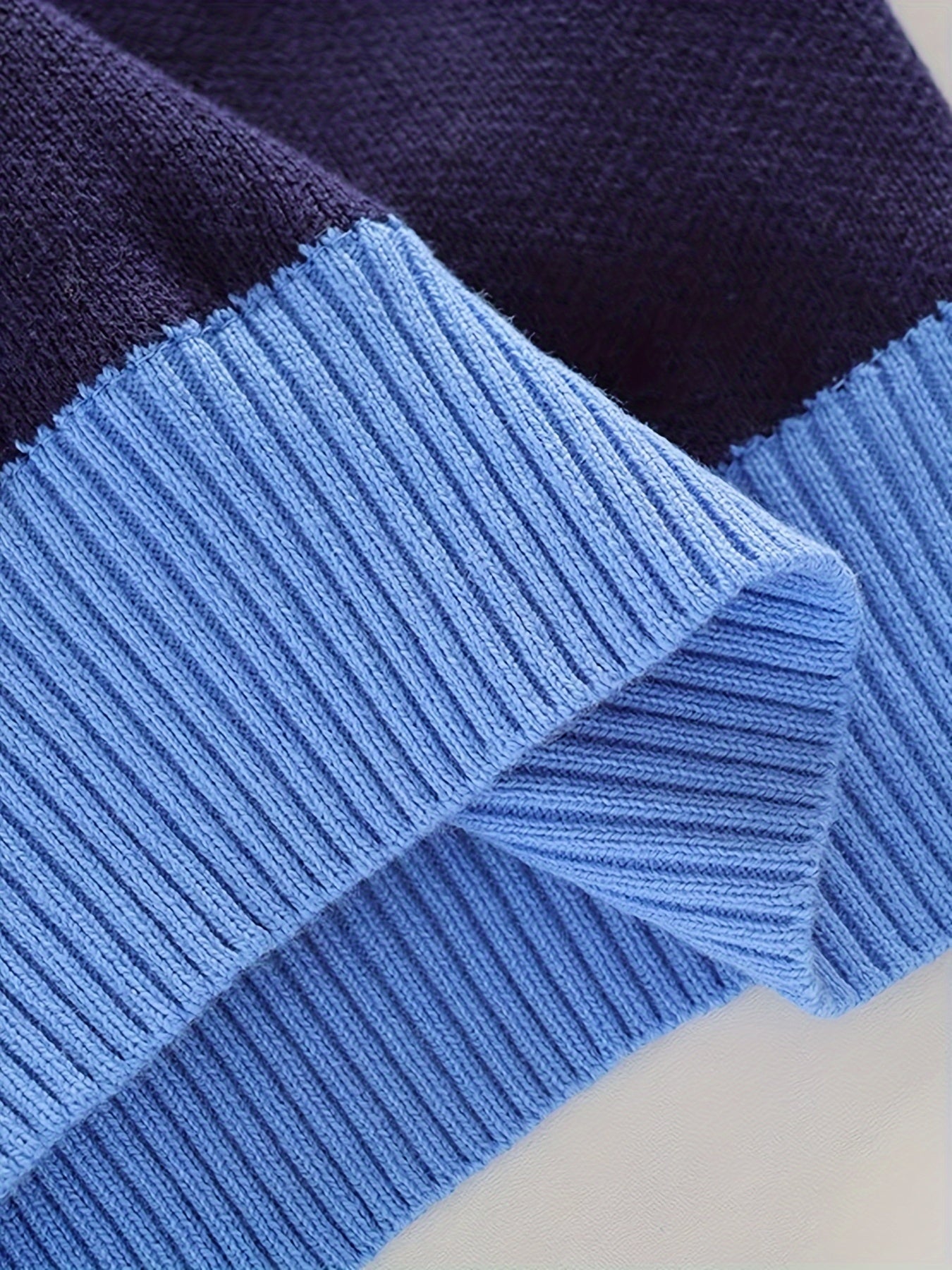 Boys Jacquard Sweater, Warm, Stretchy, Round Neck, Long Sleeve - Hiccupzz