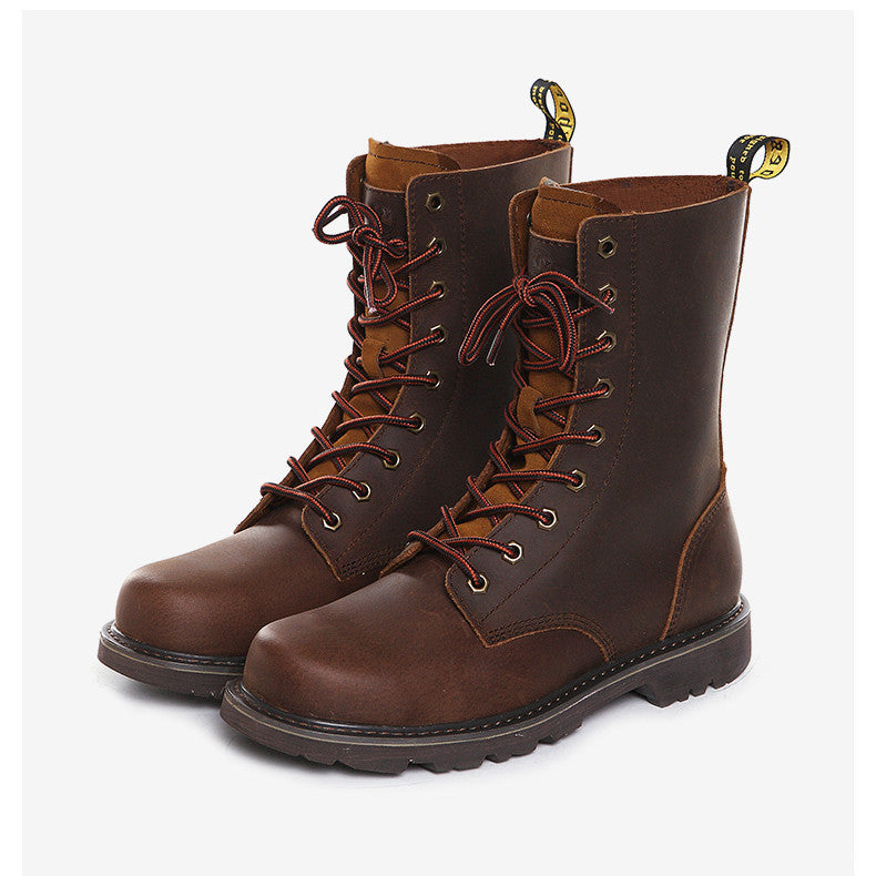 Outdoor Motorcycle Riding High Barrel Martin Boots - Hiccupzz