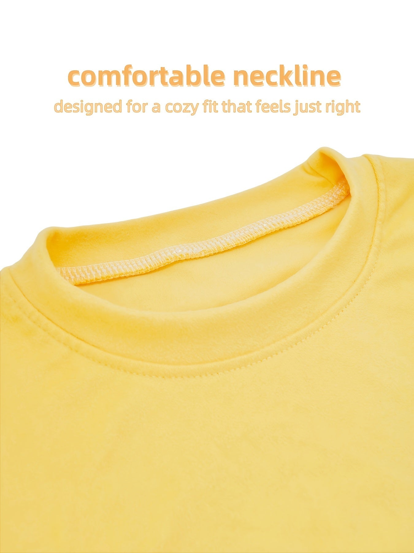 3-Pack Kids Warm Long Sleeve T-Shirts, Soft Stretchy Polyester, Regular Fit, Solid Color - Hiccupzz