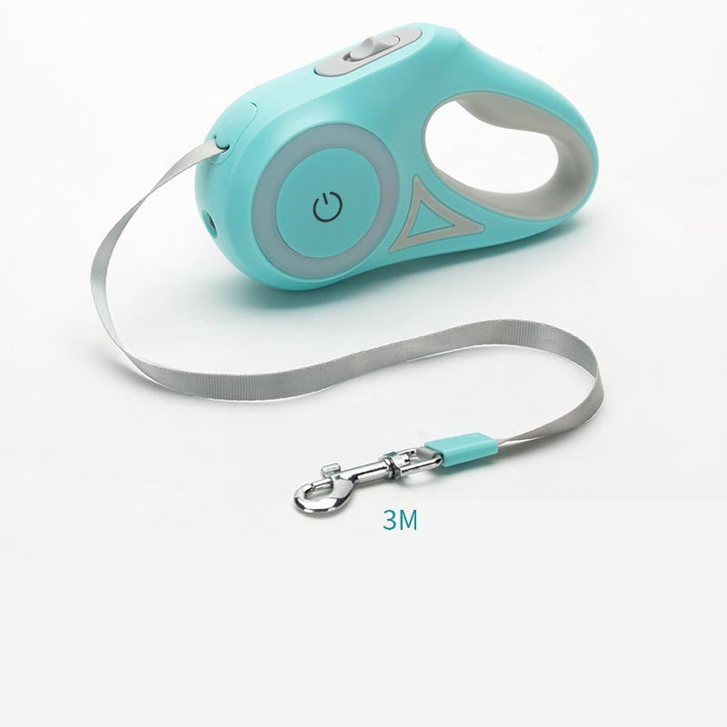 Dog Leash Retractable Leash And Dog Collar Spotlight Automatic Pet Dog Cat Traction Rope For Small Medium Dogs Pet Product - Hiccupzz