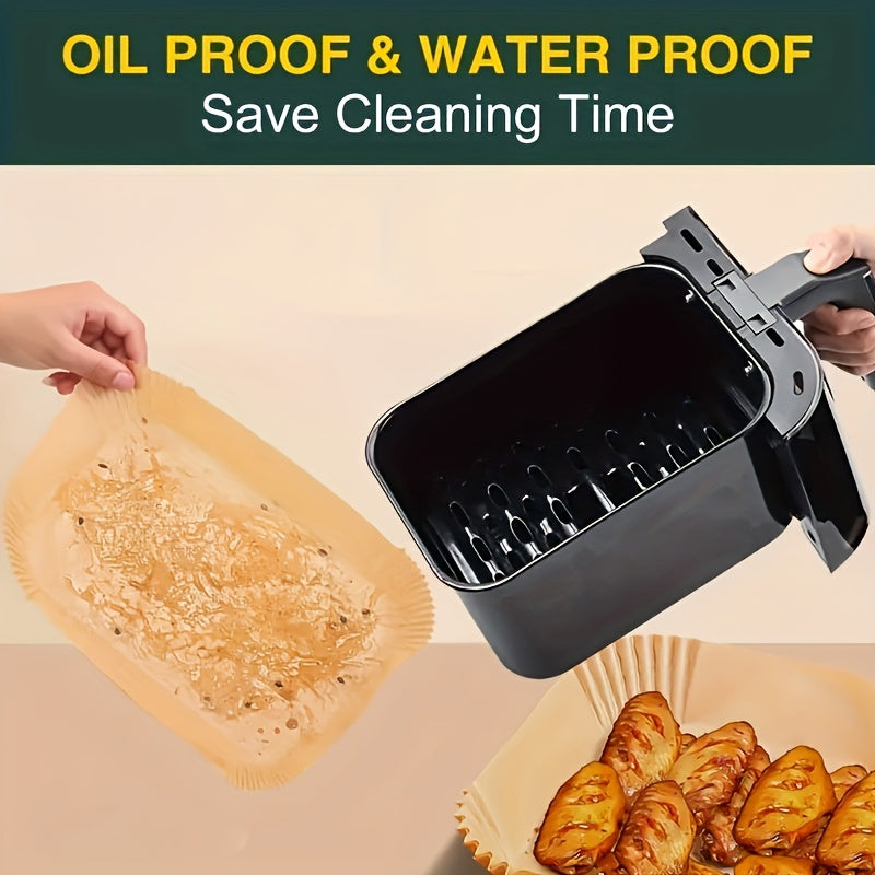 Non-Stick Air Fryer Liners for Dual Fryer – 50/100 Pack - Hiccupzz