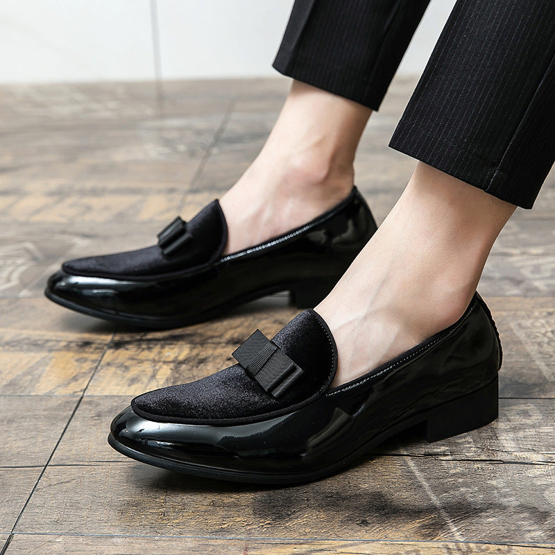Large Size Men's Leather Shoes Pointed Toe Business Formal Wear Trend - Hiccupzz