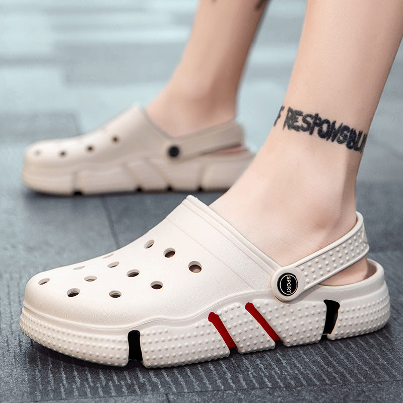 Men Sandals Summer Hole Shoes Beach Slippers - Hiccupzz