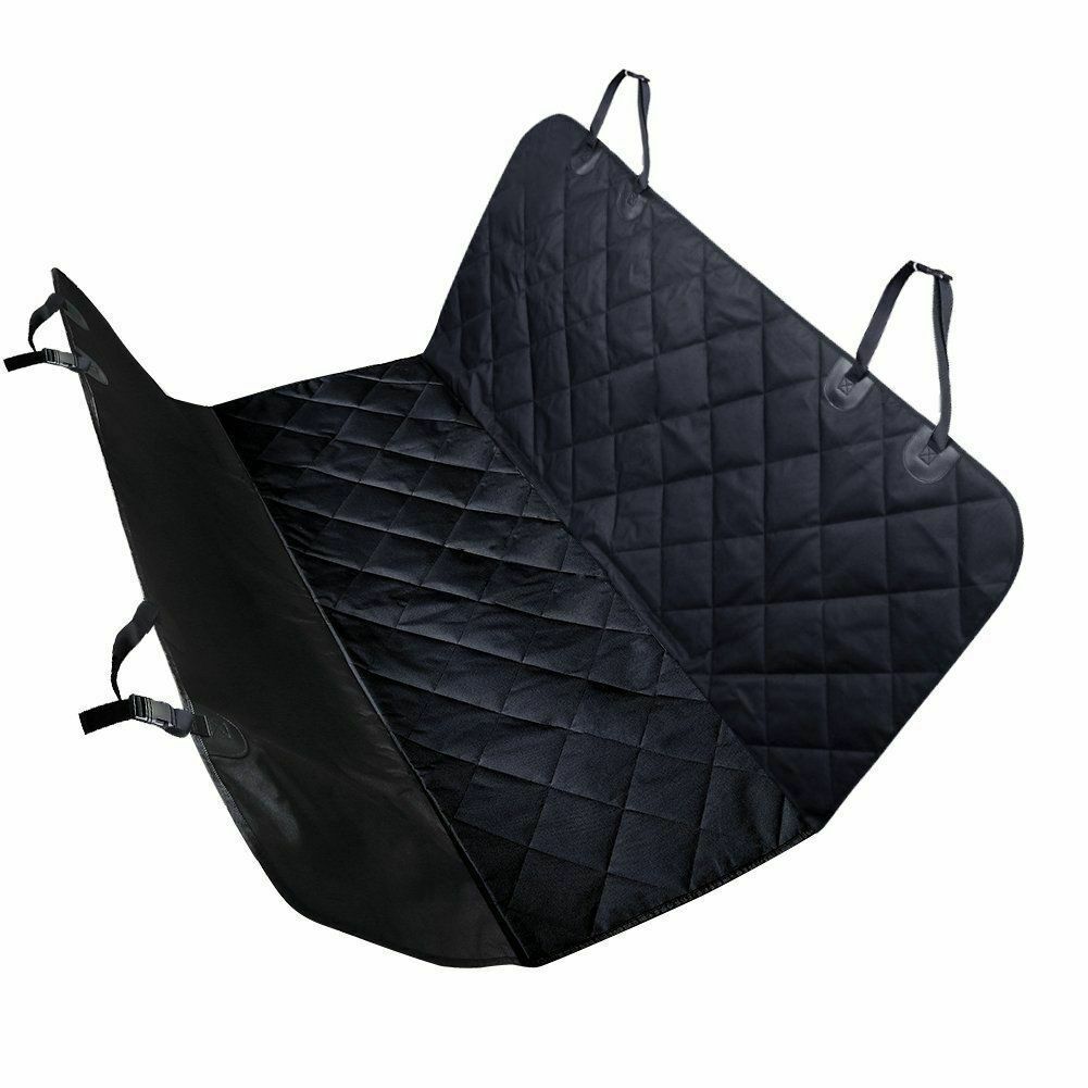 Seat Cover Rear Back Car Pet Dog Travel Waterproof Bench Protector Luxury -Black - Hiccupzz