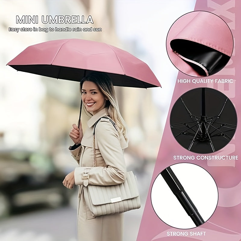 1 Pc Popular Multi-color Folding Portable Mini Pocket Umbrella