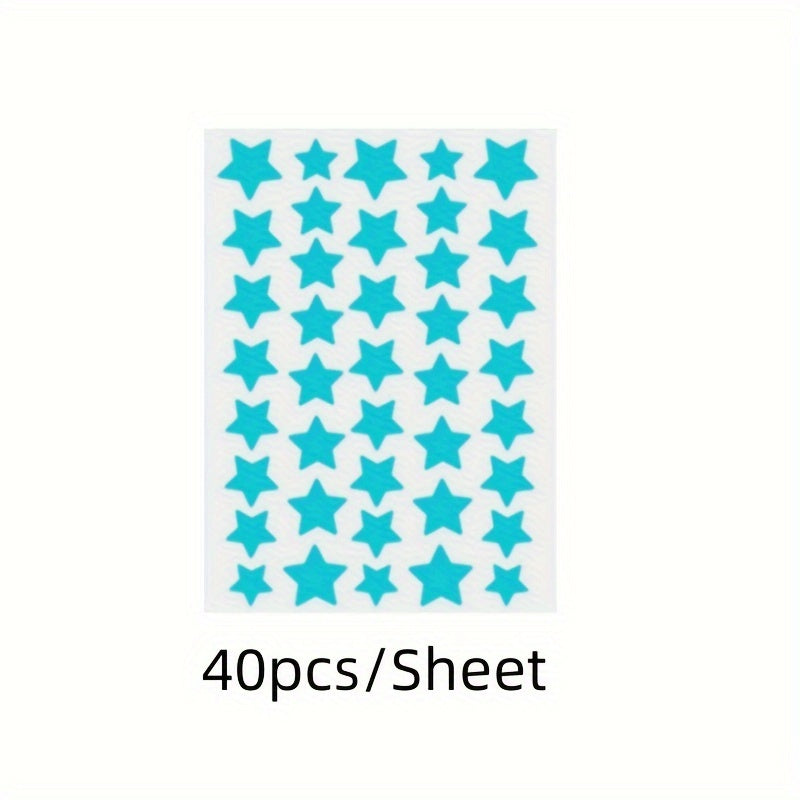 Vibrant Star-Shaped Plastic Appliques: 40/240 Count for DIY Crafts, Scrapbooking, and Party Decor - Reusable and Versatile - Hiccupzz