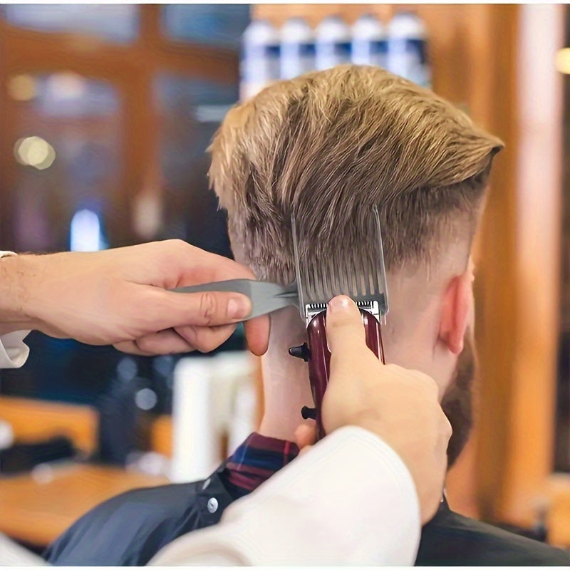 Men's Haircut Comb Set - 3pcs Professional Salon Combs for All Hair Types - Hiccupzz