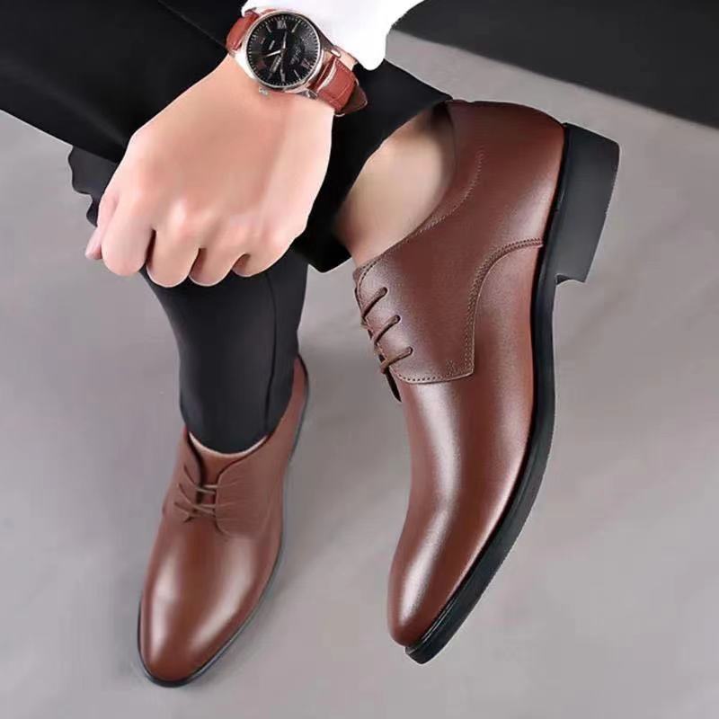 Men's Casual Business Formal Wear Leather Shoes - Hiccupzz