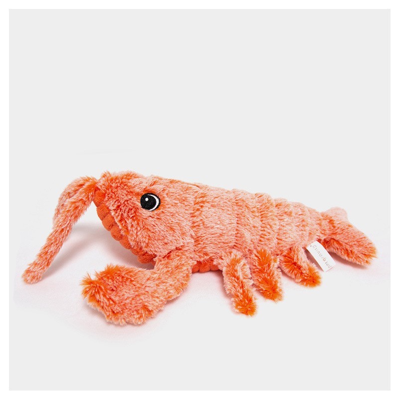 Pet Toys Electric Jumping Shrimp USB Charging Simulation Lobster Funny Cat Plush Pets Toy - Hiccupzz