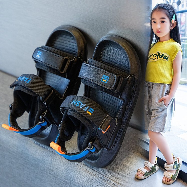 Children's Fashion Simple Soft Bottom Package Head Sandals - Hiccupzz