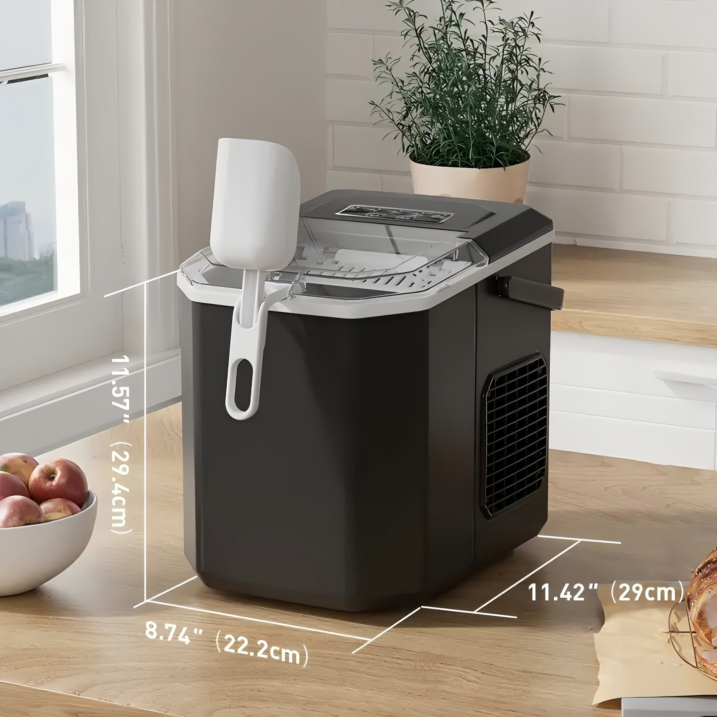Portable Countertop Ice Maker – 9 Cubes in 6 Mins - Hiccupzz