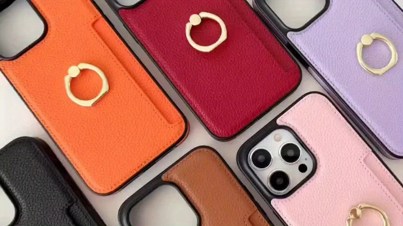 Shockproof PU Leather Wallet Case with Kickstand and Card Slots for iPhone 11-15 Pro Max - Magnetic Clasp and Protective Design - Hiccupzz